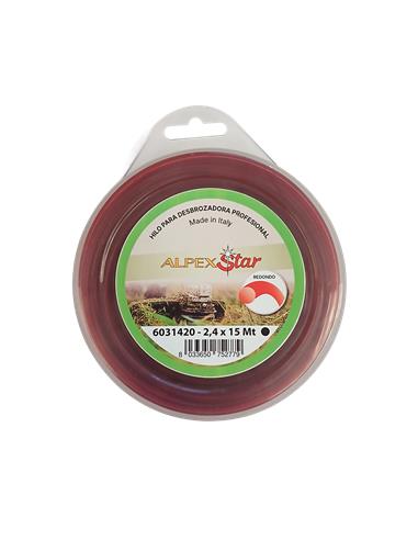 ROLLO NYLON 2,4MM 15M REDONDO