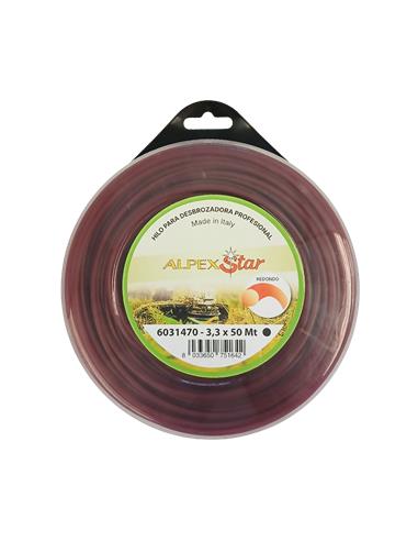 ROLLO NYLON 3.3MM 50M REDONDO